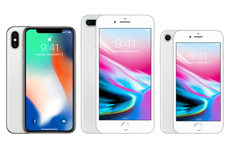 iPhone X, iPhone 8 Plus och iPhone 8