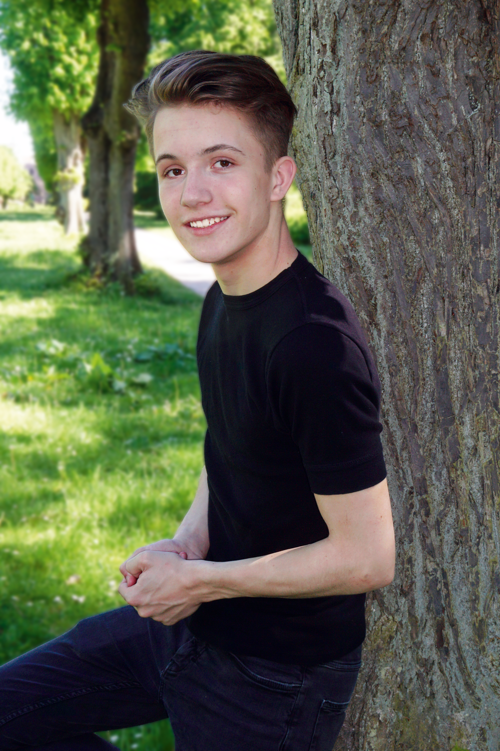 Portrett tatt med fill flash