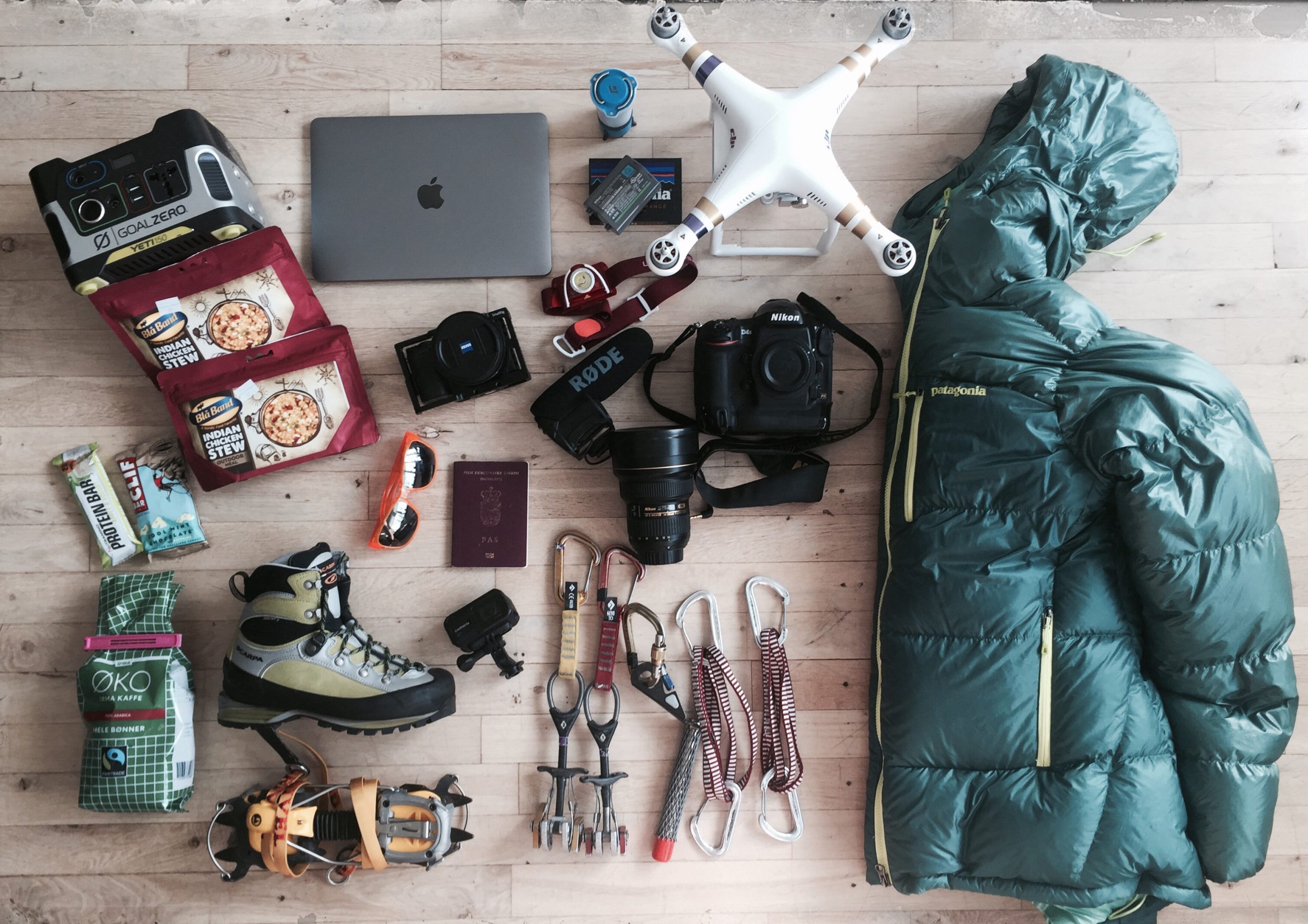 Camilla Hyllebergs utrustning