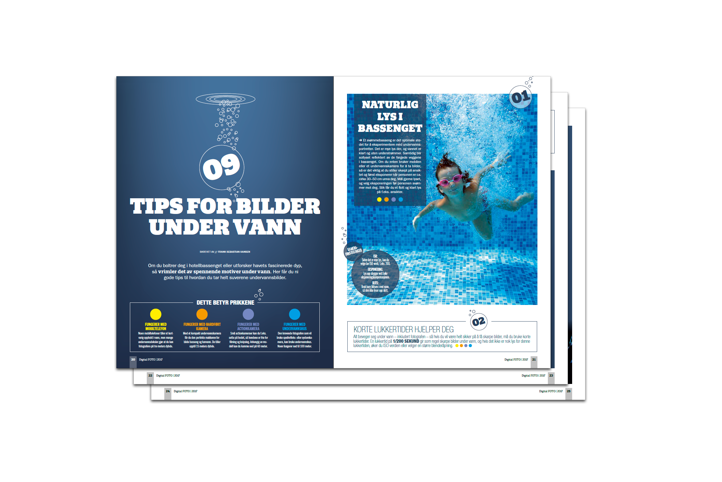 Undervannsbilde i bladet Digital FOTO