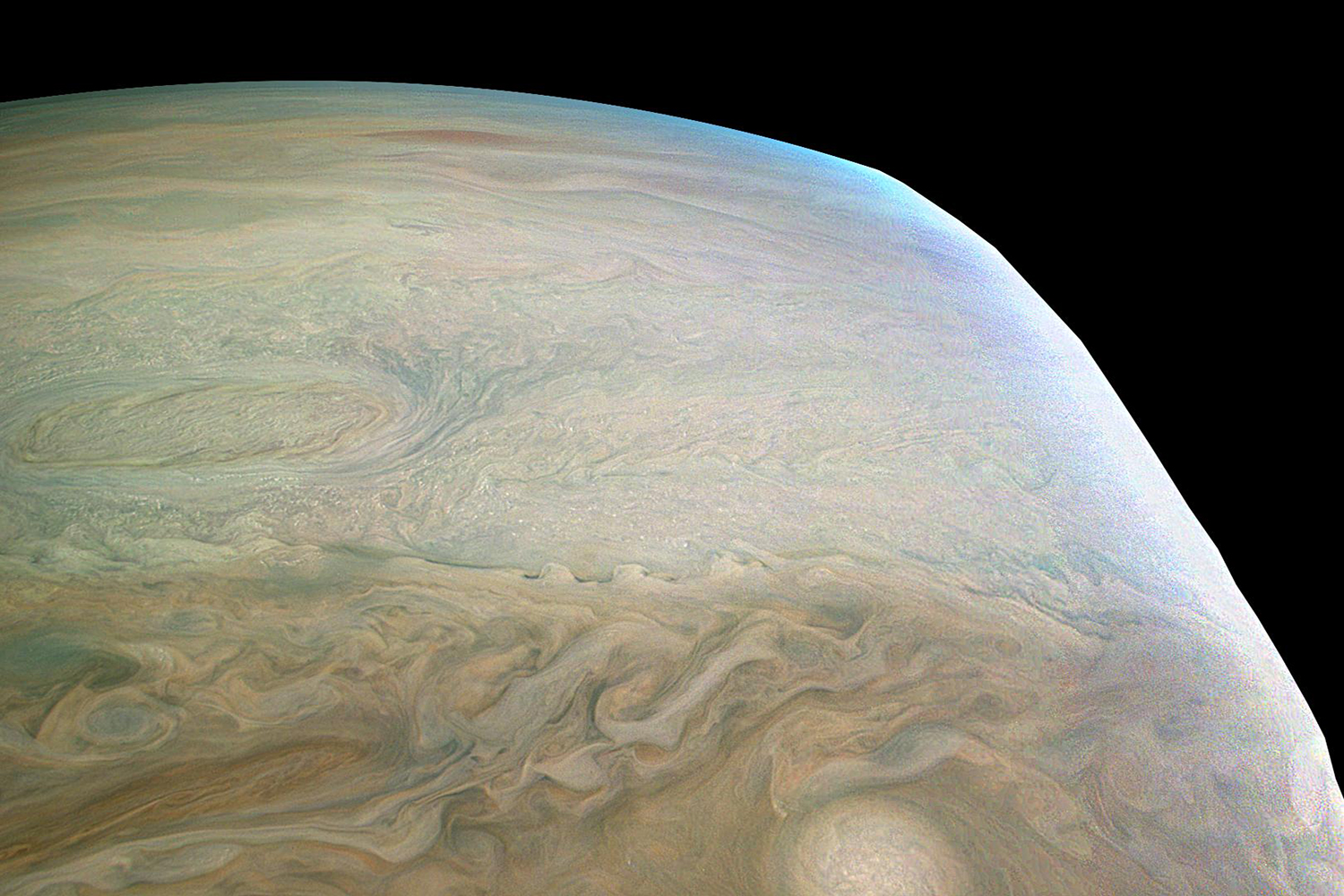 Juno probe at jupiter