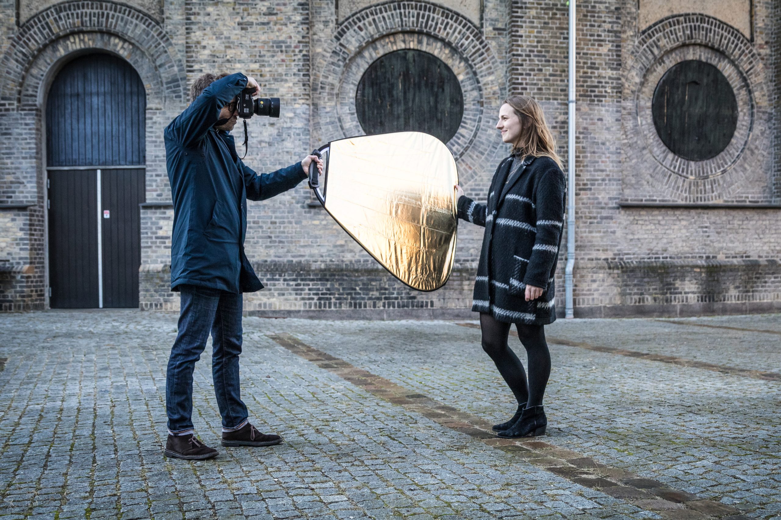 Reflektor med guldoverflade