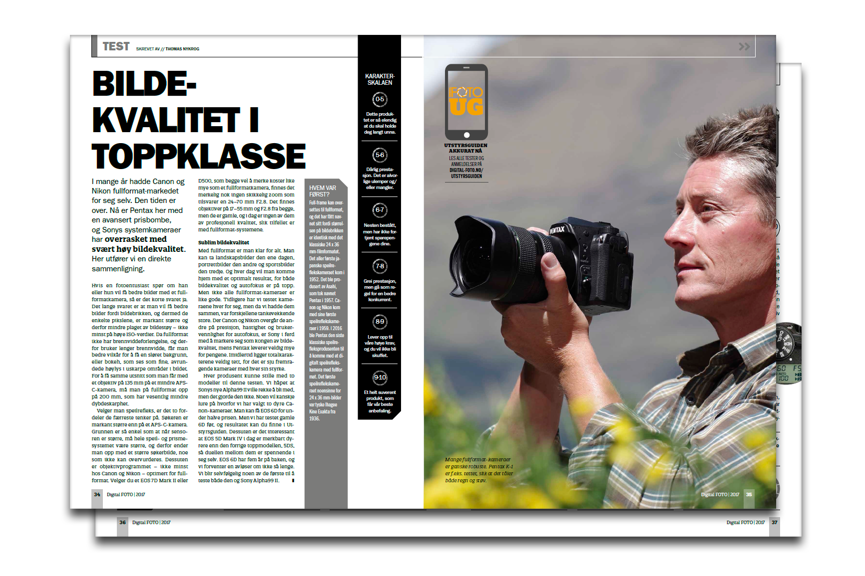 Digital FOTO tester 7 fullformatkameraer