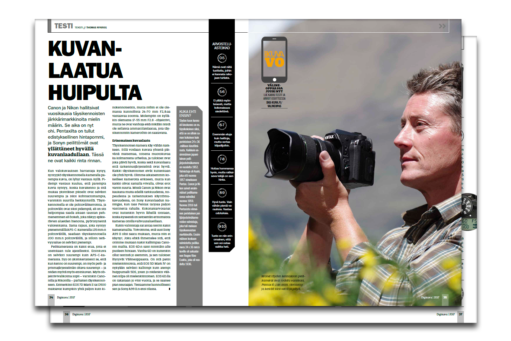 Digikuva testasi 7 kinokoon kameraa