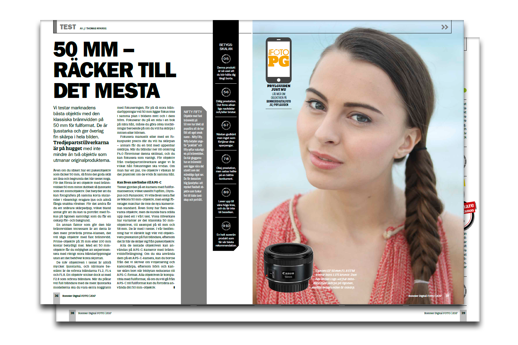 50 mm objektiv test