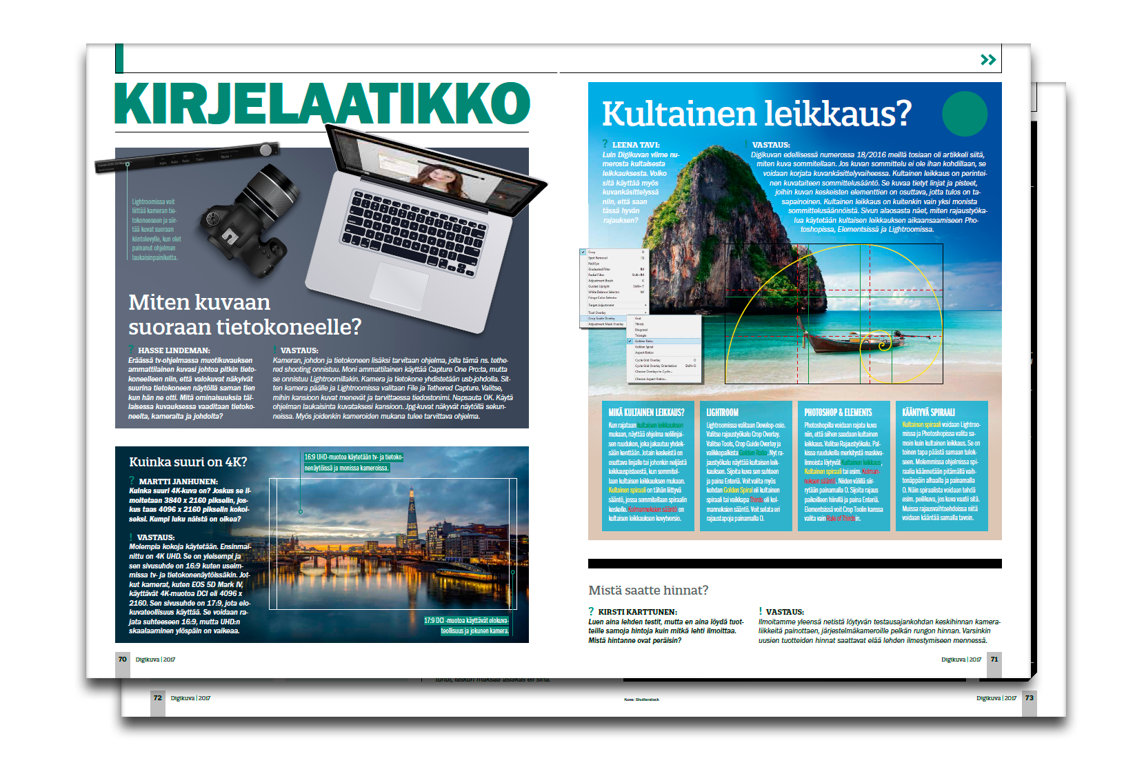 Näin kuvataan suoraan tietokoneelle