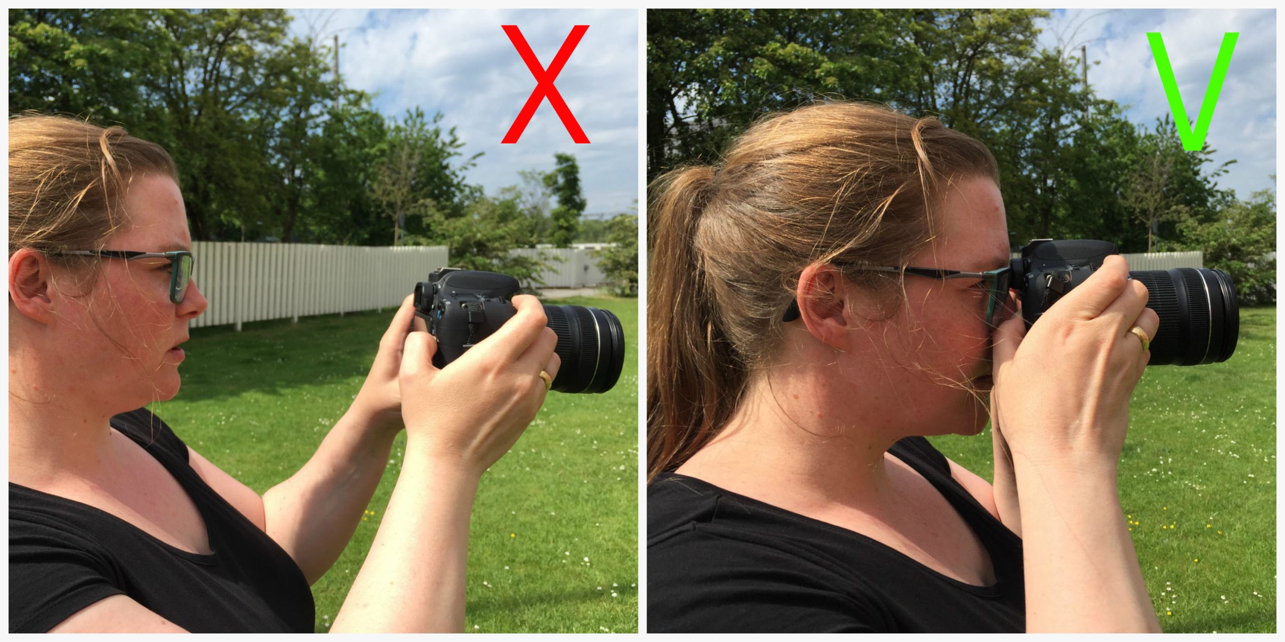 Har dit kamera en søger, så brug den.