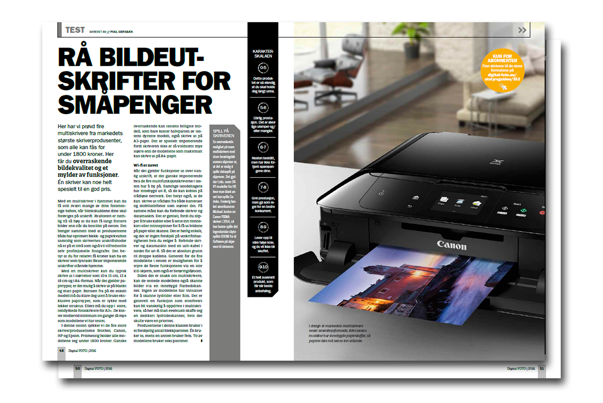 4 sterke multiskrivere