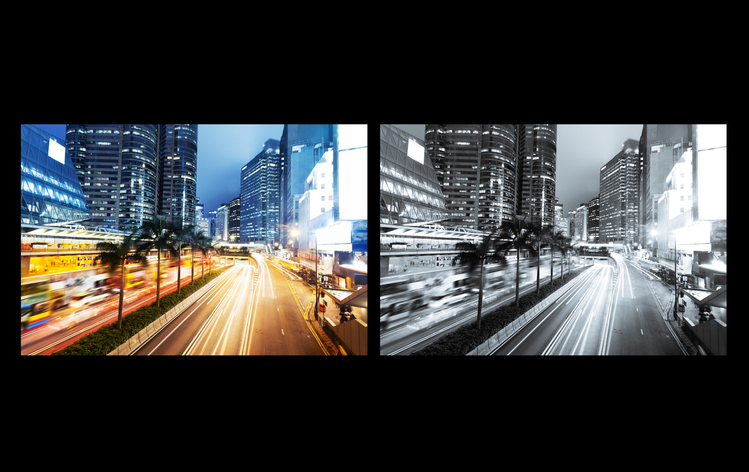 To versjoner av samme bilde