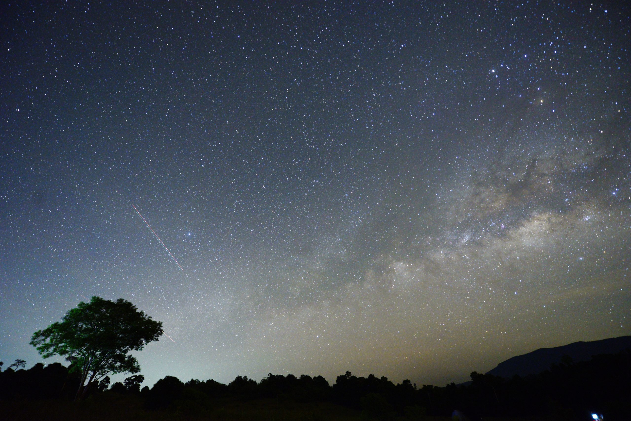 Meteor på nattehimmelen