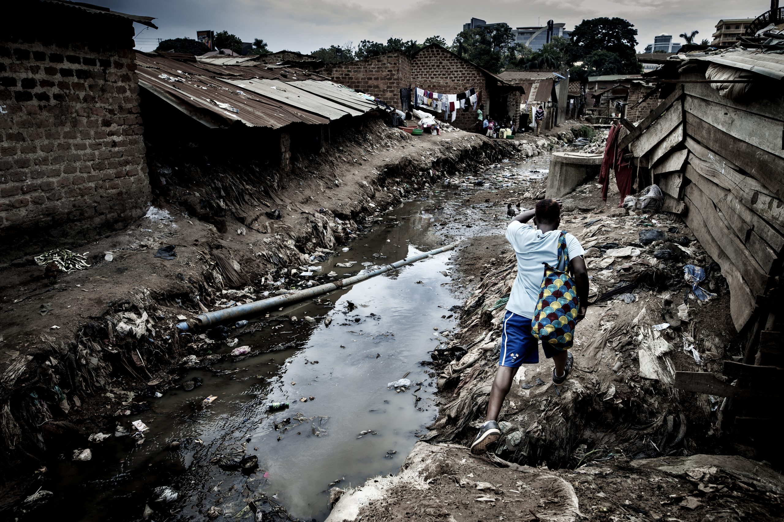 Slumområde i Uganda