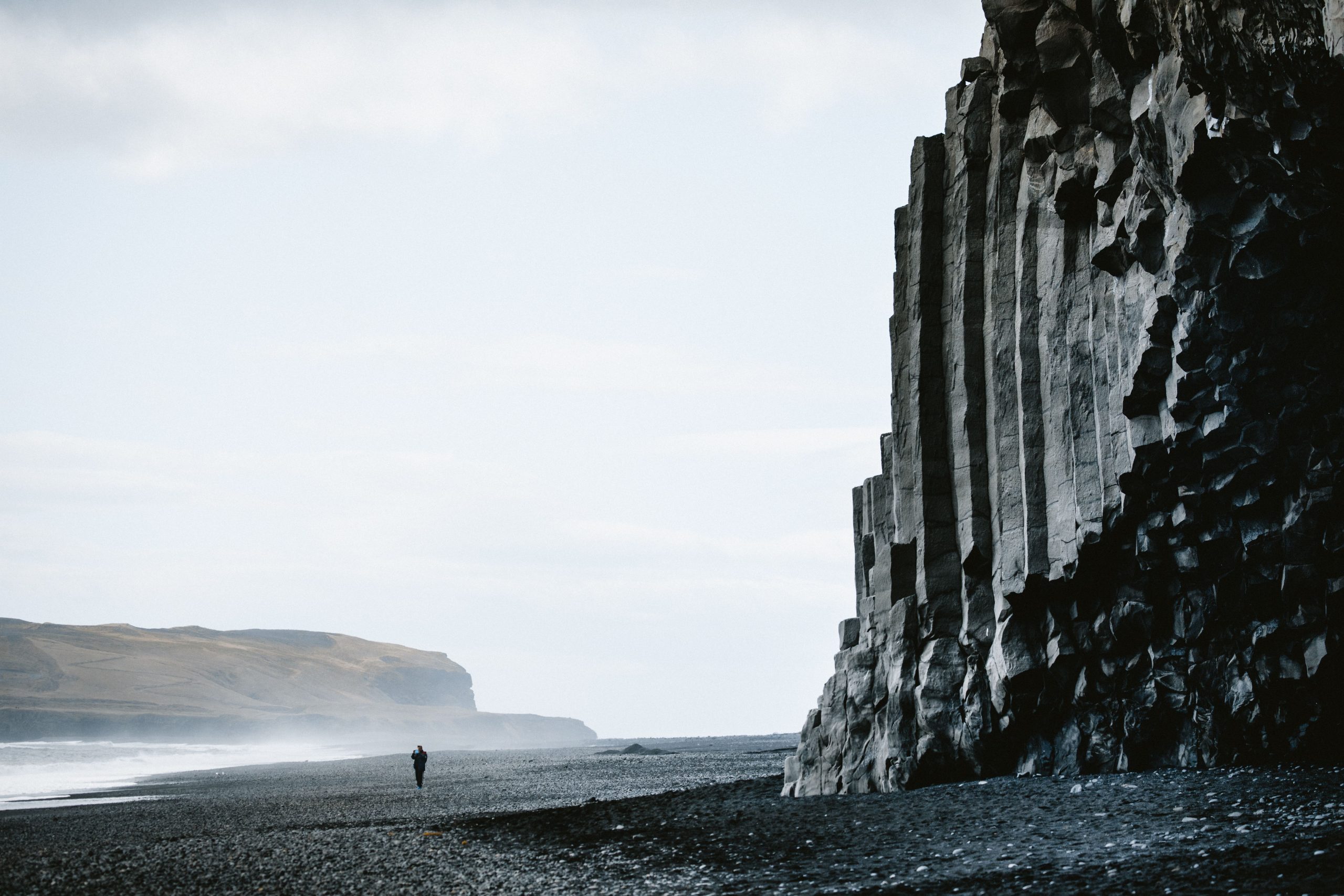 Reynisfjara er mennesketomt på grunn av Covid-19