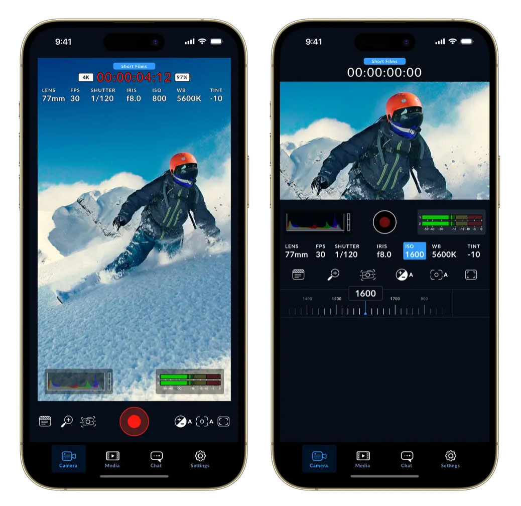 Monipuolinen videointiohjelmisto iPhoneen