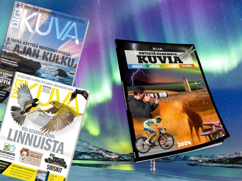 Valokuvausopas tilaajalahjaksi.