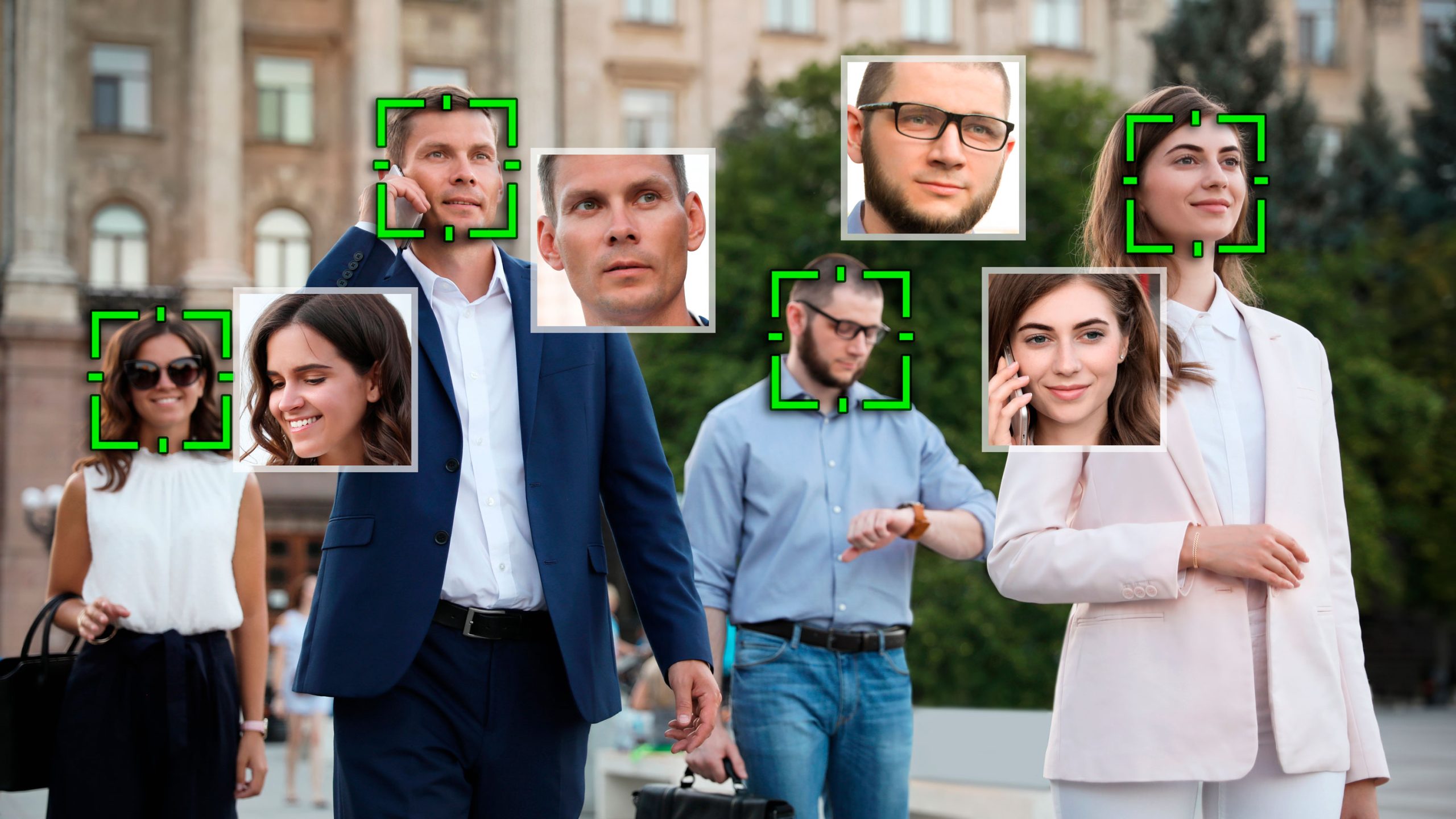 Ansigtsgenkendelse med AI i kameraets autofokus.