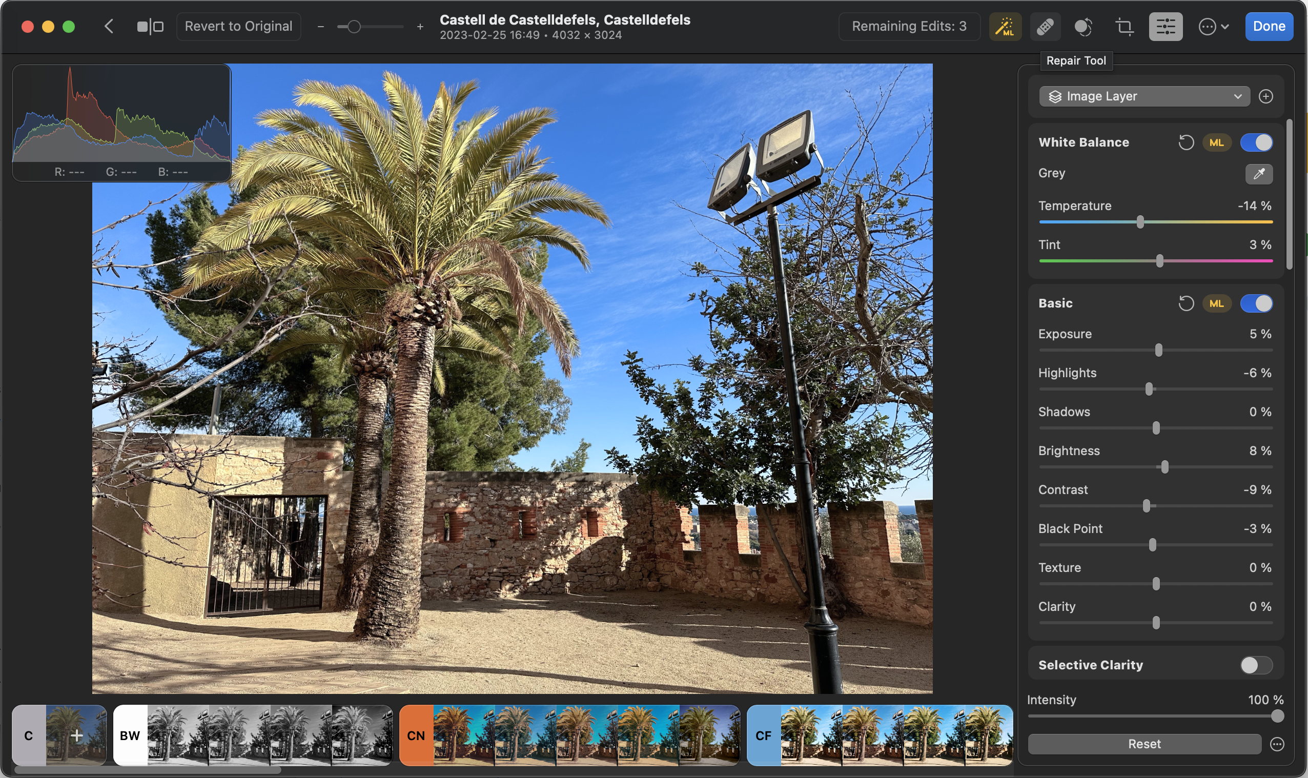 Photomator gjør det enkelt å foreta både grunnleggende og avanserte redigeringer av bilder.