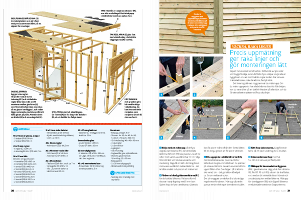 Bygga förråd ritning