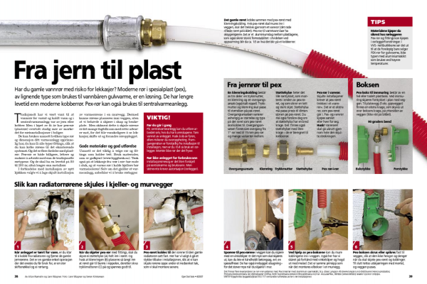 Gjem de stygge varmerørene i veggen