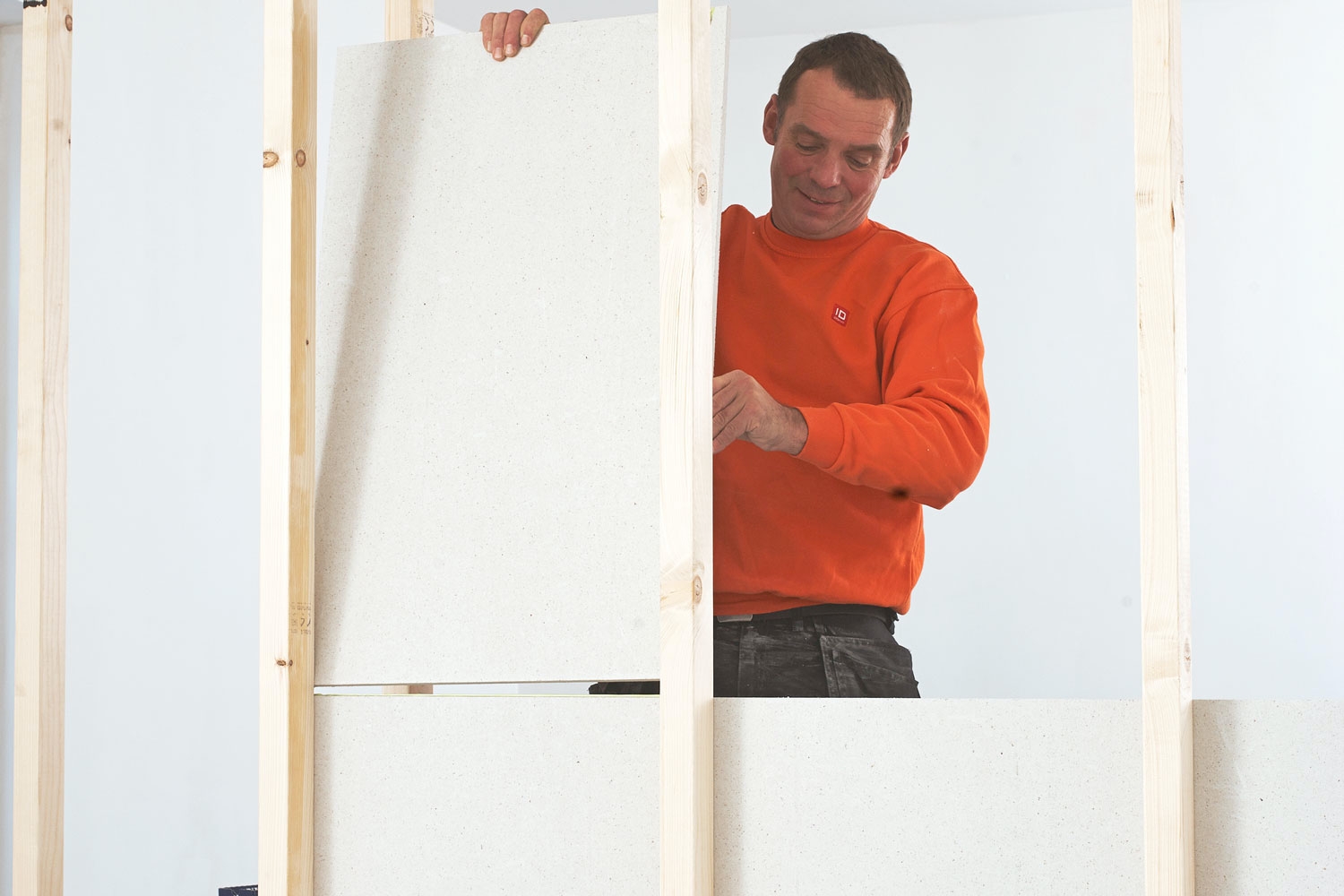 Opsætning af gipsplader