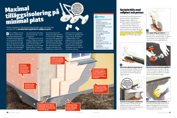 Tilläggsisolering med kingspan isolering