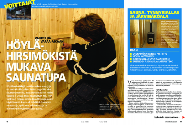 Ulkosaunan rakentaminen