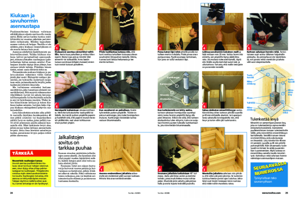 Sauna kiukaan asentaminen ulkosaunaan