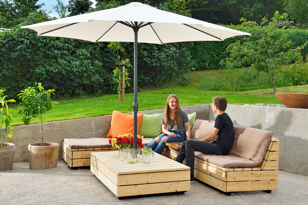 Byg selv lounge i lærk