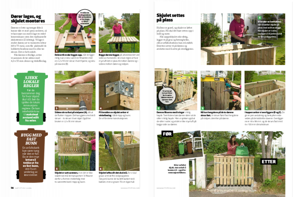 Søppelskjul: Bygg et flott søppelskjul