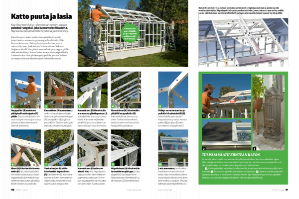 Kasvihuoneen lasikatto