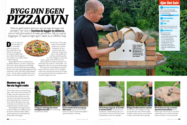 Bygg din egen murt pizzaovn som byggesett