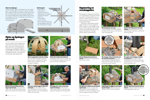 Bygg selv murt pizzaovn på en helg