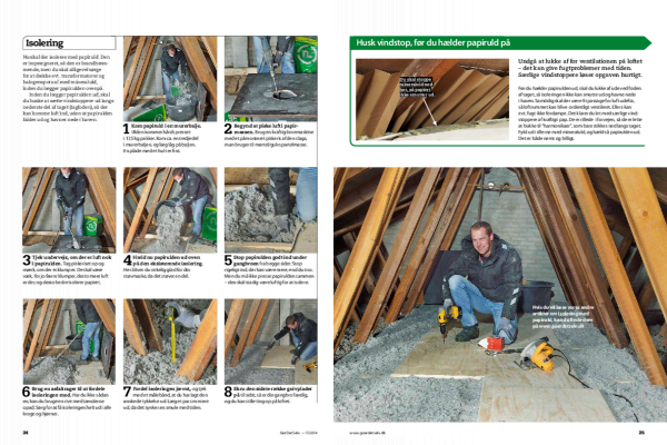 Papiruld isolering gør det selv