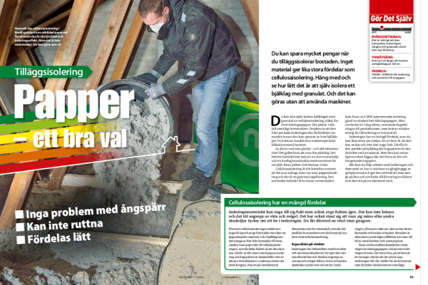 Isolering med pappersull