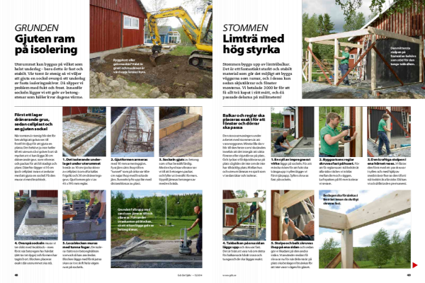 Bygga uterum mot fasad