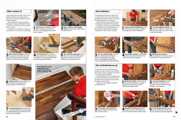 Nye trappetrin i træ