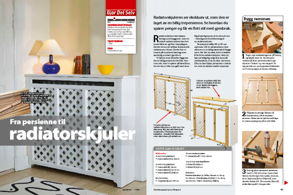 Bygg en radiatorskjuler selv