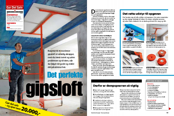 Korrekt opsætning af gipsloft