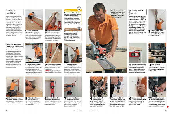 Tee itse liukuovi kaappiin vinoon kattoon