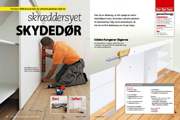 Byg selv skab skråvæg