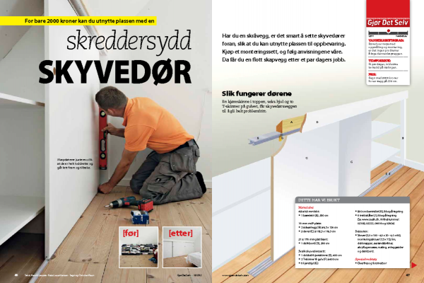 Skyvedører til skråtak