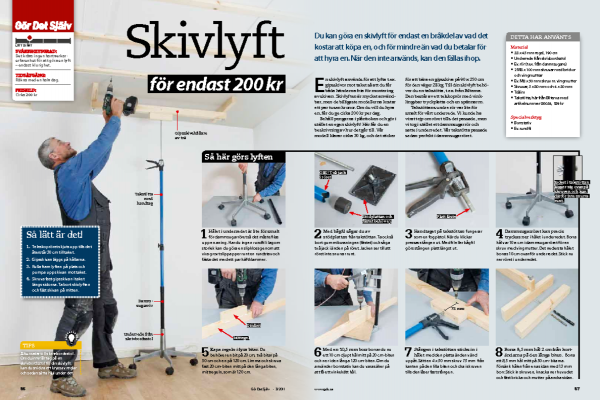 Skivlyft Gipslyft: Skivlyft för endast 200 kr