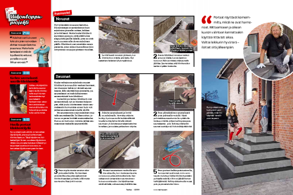 Laatoita ulkoportaat