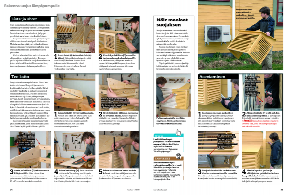 Lämpöpumpun suoja: Näin teet sen itse