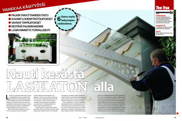 Rakenna terassille lasikatto