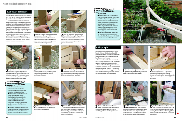 Lasikaton rakentaminen terassille