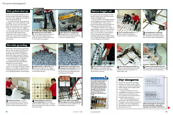 Gulvvarme opbygning beton