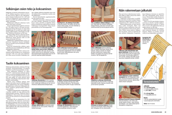 Adirondack-tuolin rakentaminen vaihe vaiheelta