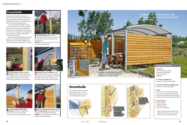 Superautokatos galvanoidusta teräksestä