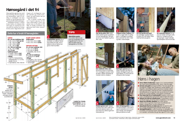 Hønsehus – Bygg et hønsehus i hagen