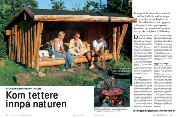 Bygg din egen gapahuk i hagen